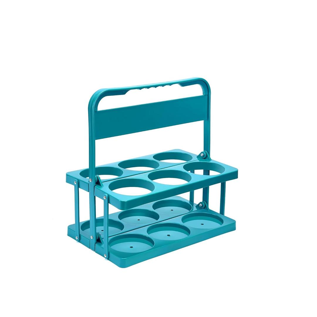 Drink Carrier with Handle, Reusable Drink Carrier for Large Drinks, Drink Carrier for Food Delivery (Bondi Blue)