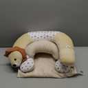 Aila+Aiden 2-in-1 Tummy Time Mat and Seated Support with Sensory Toys  for Newborns and Babies  Includes Detachable Cushion for Supervised Play & Head/Neck Development (Sand)