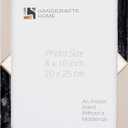 Handicrafts Home 8 by 10 Black Picture FrameMenton Collection Handmade Resin Inlay & Brass Photo Frame for Modern Farmhouse Wall Decor, Holiday & Seasonal Home Styling, Vintage Shelf & Desk Decor