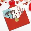 2 x Funny Valentines Day Card for Couple Wife Husband, Humorous Valentines Day Cards Gifts for Him Her Women Men (LD321)