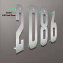 8 x 3 Inch Stainless Steel Metal Floating Address Numbers, Silver Metal House Letters, 304 Stainless Steel House Address Letters and Numbers, Modern Door Number and Letter for Home Hotel Office (G)