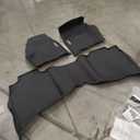 BaseLayer Floor Mats for RAM 1500/2500/3500 Crew Cab (2009-2018) & Ram 1500 Classic (2019-2024) - Made in USA - Premium All-Weather Mats – Front & Rear (Gray) with Vehicle OCD Center Console Organizer