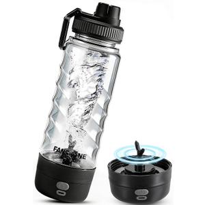 FANS-ONE Electric Protein Shaker Bottle, 24 oz USB C Rechargeable Electric Mixer, Shaker Cups for Protein Shakes and Meal Replacements, Portable Blender Self Mixing Cup for Gym Workout, Transparent