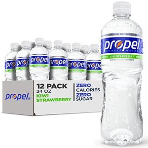 Propel, Kiwi Strawberry, Zero Calorie Water Beverage with Electrolytes & Vitamins C&E, 24 Fl Oz (Pack of 12) Best By: 02/10/2025