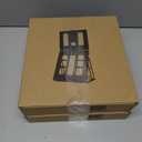 2 x HNL Portable Monitor Stand, iPad & Tablet Holder, clamp Retention, Foldable, mountable Small Desk, Supports 7.75 inch to 10.75 inch Screen Width, Travel with Laptop, Black