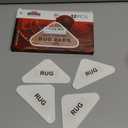 X-Protector Rug Tape for Carpet - 12 Pcs Set - White Anti-Slip & Anti-Curling Carpet Tape for Rugs - Premium Rug Pad Gripper - Carpet Corner Grippers to Keep Your Rugs & Make Corners Flat