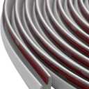 Edge Trim Self Adhesive Rubber U Channel Edge Trim Metal Edge Protection Guard for Most Car Doors, Hatches, Lockers, Panels (10Ft, White)