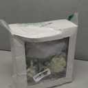 5 Pcs Baptism Candle Set for Boys Girls Included Catholic Devotional Candle with Flower, Baptism Towel, Rosary, Bible for Christenings Baptismal Party Favors(White)