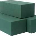 Large Pack of 3 Dry and Wet Floral Foam Blocks for Fresh and Artificial Flowers, Each (7.8 L x 3.5 W x 2.4 H), for Wedding, Birthdays, Home, Office, and Garden Decorations