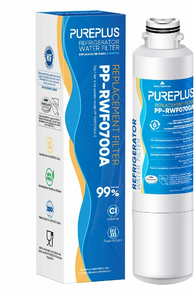 PUREPLUS DA29-00020B Replacement for Samsung RF28HMEDBSR, RF263BEAESR, HDX FMS-2, HAF-CIN/EXP, RF4287HARS, PL-200, RFG297HDRS, RF28HFEDBSR, DA97-08006A 469101 RWF0700A Refrigerator Water Filter