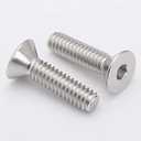 5 x MewuDecor M8-1.25 x 35mm Flat Head Socket Cap Screws Bolts Countersunk Bolts, Stainless Steel 304, Bright Finish, DIN 7991, Allen Socket Drive, 15 PCS