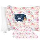 KeaBabies Toddler Pillowcase 13"x18" - Organic Cotton Toddler Pillowcase for Kids, Boys, Girls, Soft & Durable Cotton Cover for Miniature Sleepy Pillows, Cute Colors, Pillow Sold Separately(Fantasy) (1pk, Standard 13x18)