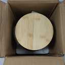 vancasso Sabine Ceramic Canister Set with Airtight Wood Lids - 3-Piece Kitchen Storage for Flour, Sugar, Coffee, Tea & Spices - Modern Countertop Decor