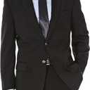 J.M. Haggar Premium Stretch Classic Fit Suit Separates - Pants & Jackets, 44 Long, Black Shadow