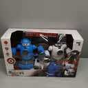 Sharper Image Mecha Rivals Remote Control Battle Robots, Two-Player Wireless Fighting Set with Lights and Sounds (Blue and White)