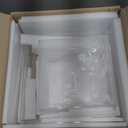 Leinuosen 7 Pcs Large Buffet Risers Set 6" to 12" Acrylic Display Box Catering Dessert Table Riser Food Display Decorative Stand with Hollow Bottom for Catering Supplies(Clear, Square)