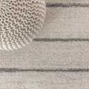 JONATHAN Y Williamsburg Minimalist Stripe Cream/Gray Indoor Area Rug, 5x8, Contemporary, Modern, Easy-Cleaning for Living Room, Bedroom, Kitchen, Pet Friendly, Non-Shedding (MOH201A-5)
