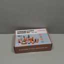 YHHYTOY 48 PCS Wooden Stacking Rocks Stones Building Blocks, Montessori Toys for 3+ Year Old Preschool Learning Activities Balancing Stacking Game, Birthday Gifts for 3 4 5 6 Year Old Girls Boys Kids