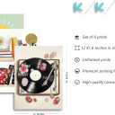 KKP 6Pcs Colorful Girl Bedroom Wall Art, Chic Eclectic Posters Prints, Boho Sun Face ＆ Record Player and Books Pictures Wall Decor for Teen Girls Apartment Dorm 12x16 Inch Unframed