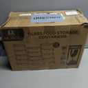 M MCIRCO 30 Pieces Glass Food Storage Containers with Snap Locking Lids, Glass Meal Prep Containers Set - Airtight Lunch Containers, Microwave, Oven, Freezer and Dishwasher (Gray)