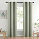 MIULEE Room Darkening Curtains Thermal Insulated Drapes Solid Window Treatment Set Grommet Top Light Blocking Blackout Curtain for Living Room/Bedroom 2 Panels 42 x 84 inch Sage Green