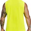 MIER Mens Workout Tank Tops Quick Dry Sleeveless UPF 50+ Muscle Tee Shirts for Athletic Gym Running Swim Beach Training (M)