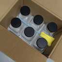 12 oz Glass Juice Bottles with Lids 6-Pack - Reusable Kombucha Bottles & Green Drink Jars with Leakproof Caps