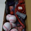 3-in-1 Baseball Set for Kids and Toddlers Ages 3-5  Includes Tee Ball Stand, Hanging Tee, Automatic Ball Launcher, and 6 Softballs  Adjustable Height for Indoor/Outdoor Play  Sports Gift for Boys