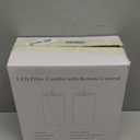 Flameless Flickering 4" x8" Real Wax Ivory Remote Candles with Candle Grease, Pack of 2 Timer LED Battery Operated Fake Warm Light Pillar Candles for Home, Banquet, Ceremony Decoration