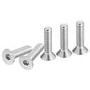 3 x 5/16-18 x 1-1/4" Flat Head Socket Cap Screws, 15 Pack 304 Stainless Steel Hex Socket Flat Head Screws, Full Thread, Countersunk Bolts