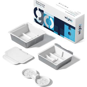 for 2026 Tesla Model Y/3/YL Accessories Console Organizer 4PCS White | Fits Tesla 2025 2026 Model Y/YL (Premium Performance) & 2024 -2026 Model 3 Console Storage Double-Layer Tray, Smooth Sliding