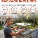 12"x12" Single Flue Bolt-On Chimney Cap with Easy & Fast Assembly Design – Durable Rust-Free Stainless Steel Chimney Cover for Outdoor Protection (Fits 11x11, 12x11, 12x12 & 12.5x12.5 Flues)