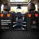 Heavy Duty No-Needle Waterproof Dog Car Seat Cover with 6mm Honeycomb Platform, Lotus-Effect Waterproof Pet Hammock for Trucks SUVs, Premium Non-Slip Dog Seat Protector