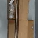 Ivilon Drapery Treatment Window Curtain Rod - Acrylic Ball 1 inch Pole. 28 to 48 Inch. Warm Gold