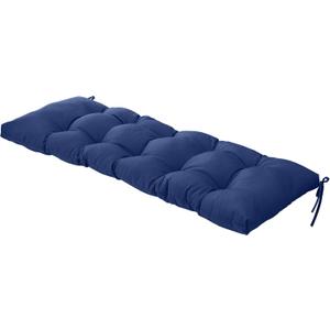 QILLOWAY Indoor/Outdoor Bench Cushion,51-Inches,Navy Blue (Navy)