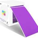 PARLAIM 3 X 5 Inch Rectangle Adhesive Color Coding Stickers,Square Purple Inventory Stickers -250 Per Dispenser BoxPurple (1 Roll-250 Pack)