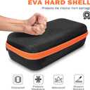 Wireless Microphone Case - Compatible with JBL Wireless Two Microphone System - Handheld Dual Mic Travel Bag for Singing & Karaoke | Waterproof & Dirt Resistant - Black (Box Only)