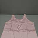 CHICMERS Women Silk Satin Tank Tops Sleeveless Camisole Blouses Scoop Neck Summer Basic Tank Shirt Business Casual Outfits Pink XL