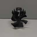 Tomersun Wood Stove Fan Heat Powered Stove Fan Heater Fireplace Fan for/Pellet/Wood Burner/Fireplace, with Thermometer (XX Large)