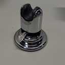 BOPai Suction Cup Shower Head Holder for Handheld Shower – No Drill, for Smooth Surfaces Only, Adjustable 20°, Chrome