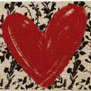 Artoid Mode Red Love Heart Valentines Doormat,Home Decor Low-Profile Door Mat Switch Rug Floor Mat for Indoor Outdoor 17x29 Inch