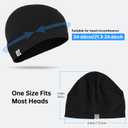 MCTi Mens Beanie Skull Caps for Men Women Thermal Helmet Liner Winter Running Hat for Skiing Hiking Outdoor Sports (Black+black)