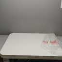 Folding Table 6 FT Lightweight Camping Table Portable Plastic Rectangular Outdoor Dining Table Steel Legs Fold-in-Half with Carrying Handle for Indoor,Picnic,Party,Wedding,Events(White)