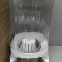 Automatic Gravity Water Dispenser for Dogs, 1Gallon Stainless Steel Water Bowl Dispenser, 100% BPA-Free Dog Water Fountain Dispenser for Small&Medium Dogs, Cats, Puppies(White)