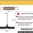 Trampoline Springs Replacement 3.5" to 8.5" Galvanized Steel Heavy Duty High Tensile Universal Trampoline Accessories with T-Hook Tool, 12 to 48 Pack