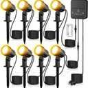 ZZXX LED Landscape Lighting Kit,120V Landscape Lights with Photocell Sensor, 2700K-6500K IP66 Waterproof Spotlights Outdoor with Remote Control for Yard House Garden Pathway Tree (8 Pack)