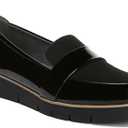 Dr. Scholl's Shoes Women's Webster Loafer (9, Black Patent/Microfiber)