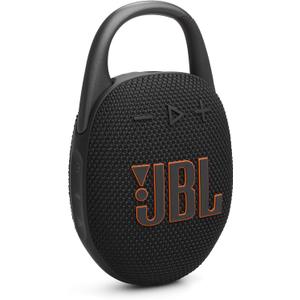 JBL Clip 5 - Ultra-Portable, Waterproof & Dustproof Bluetooth Speaker, Big Pro Sound with Punchy bass, Integrated Carabiner, Up to 12 Hours of Play, Made in Part with Recycled Materials (Black)