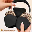 Joyleop for Airpods Max Case - Stylish Durable Hard for AirPods Max Covers, Cool Protective Headphones Case with Unique Design, Pretty Essential Accessories for Headphones, Leopard
