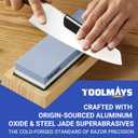 Whetstone Sharpening Stone Set, Dual Sided Grit 1000/6000 Knife Sharpener Set, Wet Stone Sharpening Kit with Nonslip Base, Angle Guide and Knife Holder (6pcs)